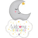 32" WELCOME BABY MOON FOIL