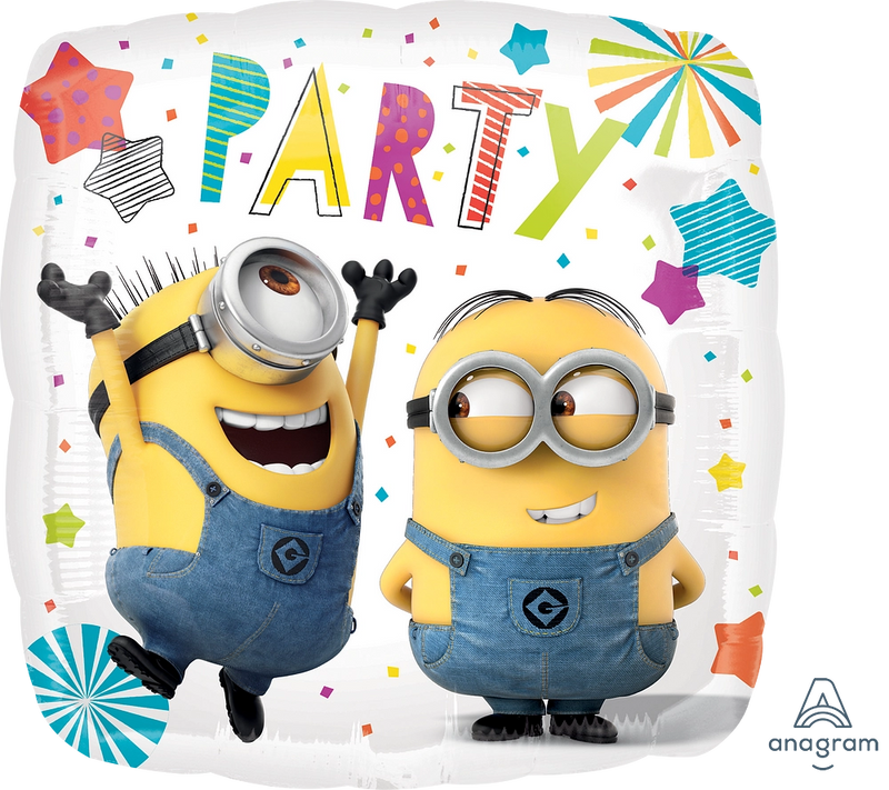 18" SQUARE DESPICABLE ME PARTY MINIONS FOIL