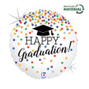 18" GLITTERING GRADUATION CONFETTI FOIL