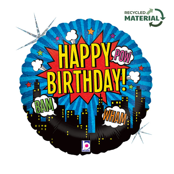 18" SUPER HERO BIRTHDAY FOIL