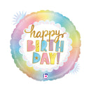 18" OPAL BIRTHDAY RAINBOW HOLOGRAPHIC FOIL