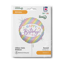 18" PASTEL HAPPY BIRTHDAY FOIL