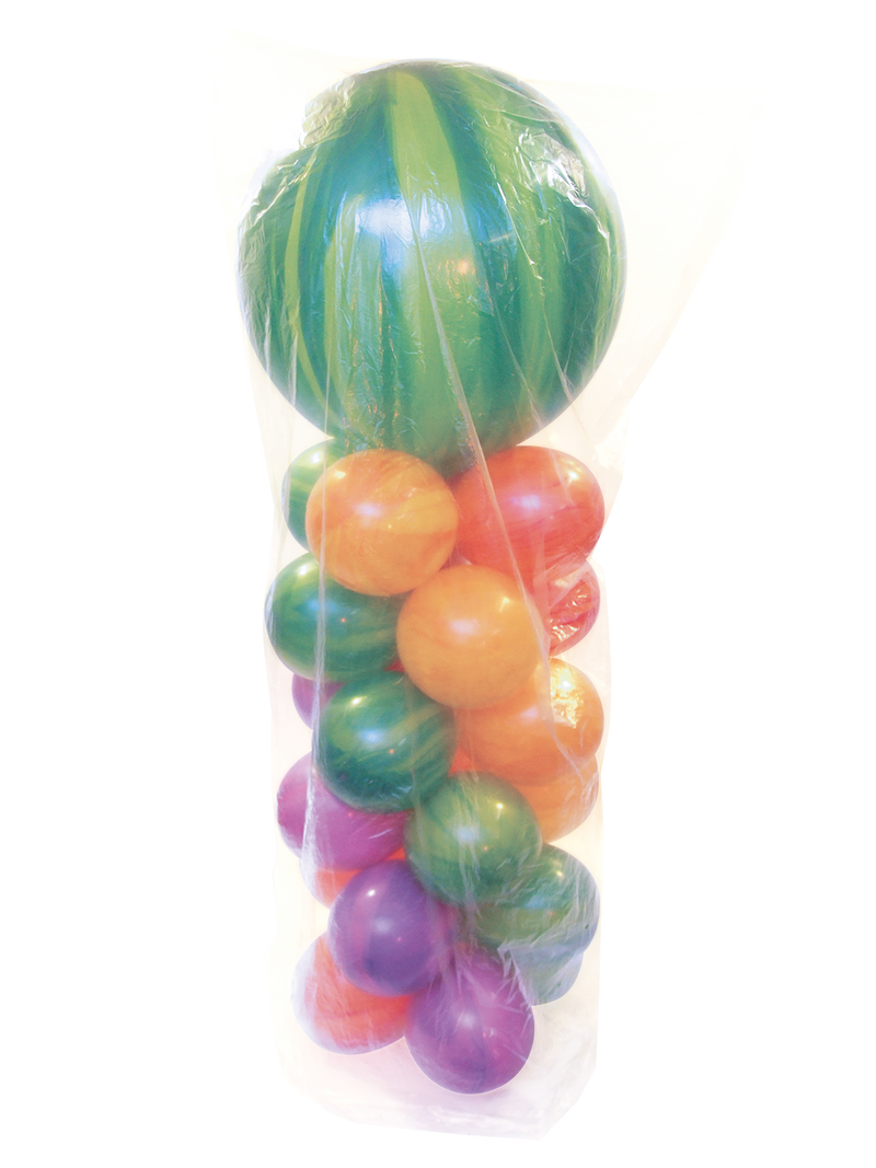 QUALATEX EXTRA LARGE BALLOON DECOR BAG - 50 BAGS PER ROLL 102cm x 12cm x 220cm (40" x 4.7" x 87")
