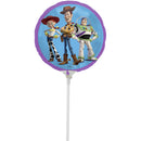 9" MINI ROUND DISNEY TOY STORY FOIL - FLAT