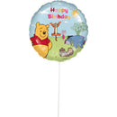 9" MINI ROUND DISNEY WINNIE THE POOH FOIL - FLAT