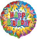 18" ROUND BIRTHDAY CANDLES FOIL