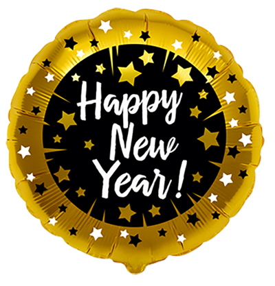 18" ROUND HAPPY NEW YEAR