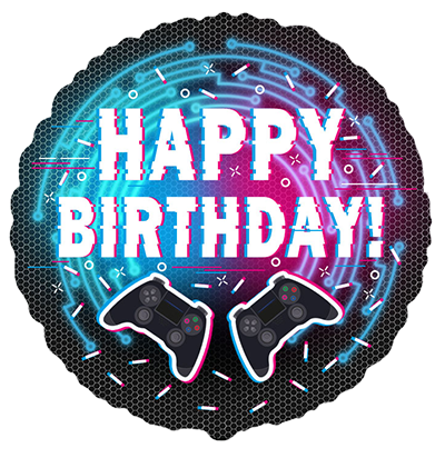 18" ROUND BIRTHDAY CONTROLLER FOIL