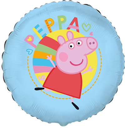 18" ROUND PEPPA BLUE FOIL