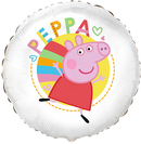 18" ROUND PEPPA WHITE FOIL