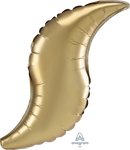 28" SHAPE CURVE GOLD SATEEN FOIL (PACK OF 3)