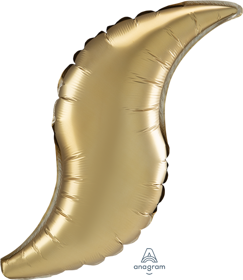 28" SHAPE CURVE GOLD SATEEN FOIL (PACK OF 3)