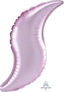 28" SHAPE CURVE PASTEL PINK SATIN FOIL (PACK OF 3)