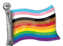 27" SUPERSHAPE PROGRESS PRIDE FLAG FOIL