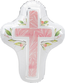 28" SUPERSHAPE MY FIRST COMMUNION PINK FOIL