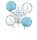 BOUQUET MY FIRST COMMUNION BLUE FOIL