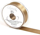 RIBBON: 25mm ELEGANZA DOUBLE FACED SATIN RIBBON MOCHA NO.09 (25MM X 20M)