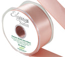 RIBBON: 38mm ELEGANZA DOUBLE FACED SATIN RIBBON ROSE GOLD NO.87 (38MM X 20M)