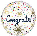 18" CONFETTI SPRINKLE CONGRATS FOIL