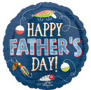 18" ROUND HAPPY FATHER'S DAY HOOKDED ON DAD FOIL