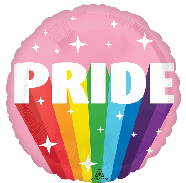18" ROUND BURST OF PRIDE FOIL