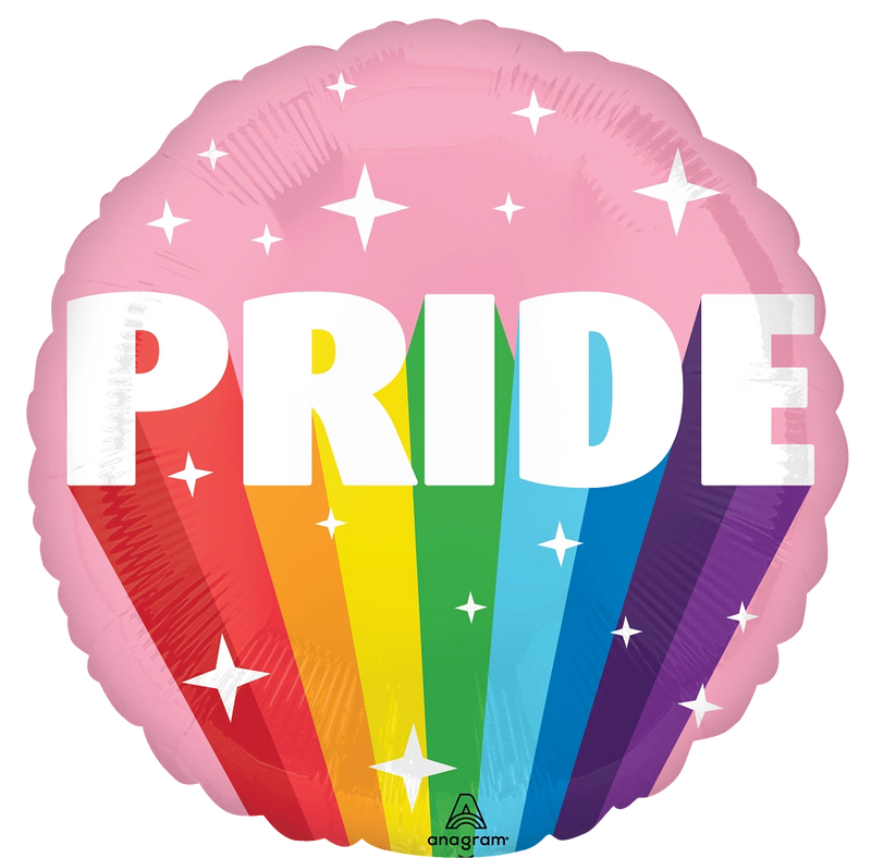 18" ROUND BURST OF PRIDE FOIL