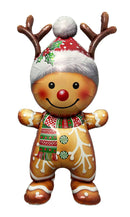 59" GIANT GINGERBREAD MAN FOIL (STAND-UP AIR-FILL OR HELIUM)