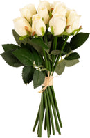 FLORAL: BEATRICE ROSE BUD BUNCH X 15 CREAM