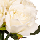 FLORAL: ELEGANZA EUGENIE ROSE BUNCH X 6 WHITE