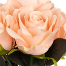 FLORAL: ELEGANZA EUGENIE ROSE BUNCH X 6 CHAMPAGNE