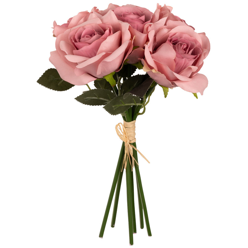 FLORAL: ELEGANZA EUGENIE ROSE BUNCH X 6 DUSKY PINK