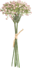 FLORAL: ELEGANZA MINI OPEN GYPSOPHILIA BUNCH X 6 PASTEL PINK 31CM