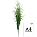FLORAL: PLASTIC GRASS BUSH x 5 GREEN