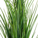 FLORAL: PLASTIC GRASS BUSH x 5 GREEN
