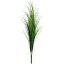 FLORAL: PLASTIC GRASS BUSH x 5 GREEN