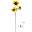 FLORAL: ELEGANZA SUNFLOWER SPRAY X 3 LARGE