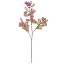 FLORAL: FOLIAGE SPRAY STEM PINK 72CM