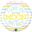 18" LOVE YOU TO THE MOON AND BACK FOIL