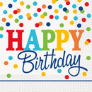 NAPKINS: RAINBOW POLKA DOTS LUNCHEON NAPKINS (16 PER PACK)