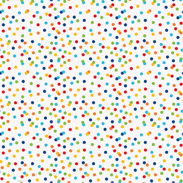 GIFT WRAP: RAINBOW POLKA DOTS GIFT WRAP  30 X 5 FT