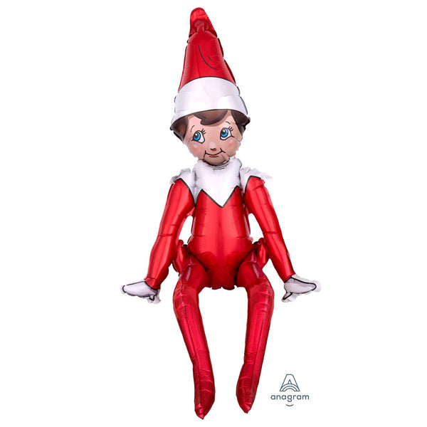 29" X 17" SITTING ELF ON THE SHELF FOIL