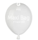 5" GEMAR MAXI WHITE LATEX (1000 PER BAG)