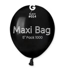 5" GEMAR MAXI BLACK LATEX (1000 PER BAG)