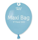 5" GEMAR MAXI BABY BLUE LATEX (1000 PER BAG)