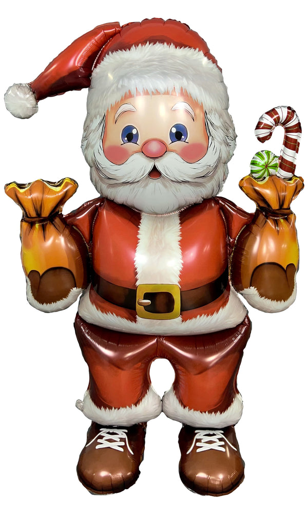 59" GIANT SANTA CLAUS FOIL (STAND-UP AIR-FILL OR HELIUM)
