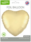 18" HEART GOLD SILK FOIL