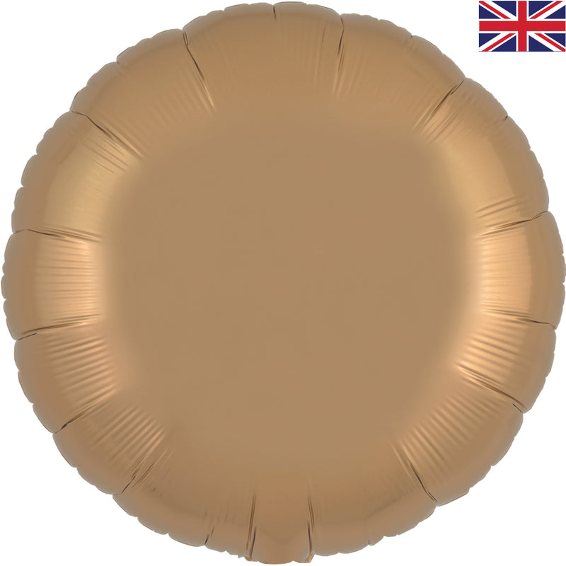 18" SATIN LATTE ROUND PACKAGED FOIL