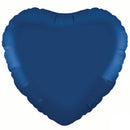 18" HEART NAVY BLUE PACKAGED FOIL