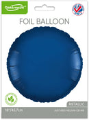 18" ROUND NAVY BLUE PACKAGED FOIL