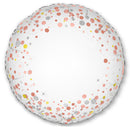18" SPARKLING FIZZ ROSE GOLD NO MESSAGE HOLOGRAPHIC FOIL